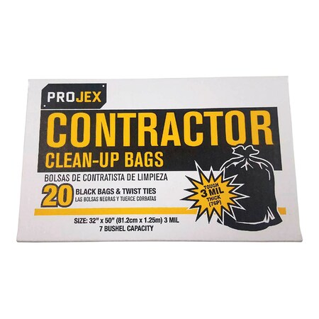 Primrose Plastics Contractor Bag Twist 20P 31220